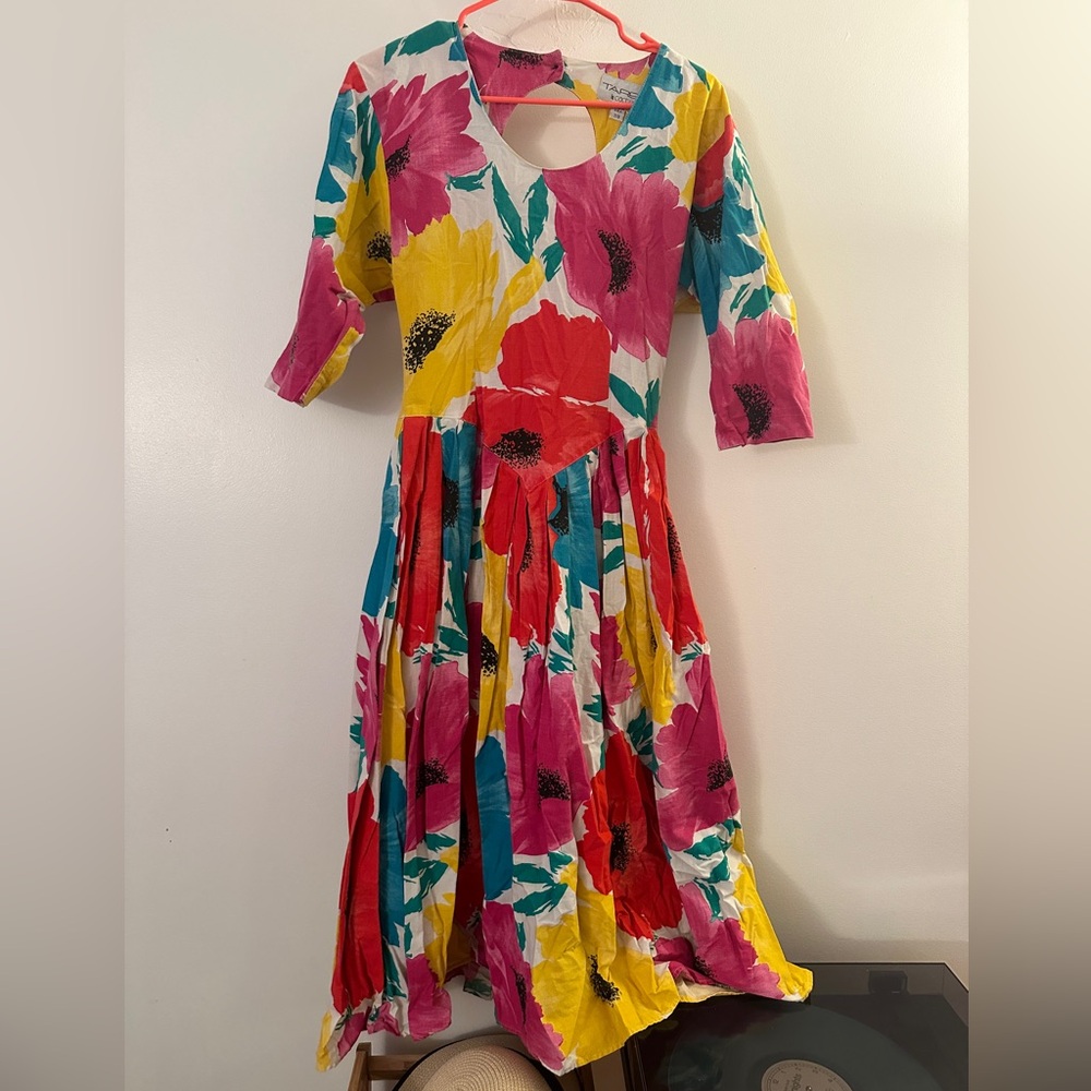 1980's Tareti Floral Vintage Dress